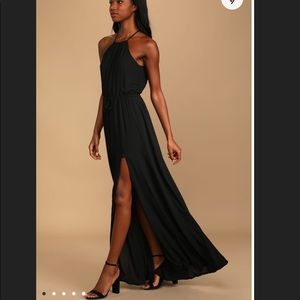 Essence of Style black maxi dress